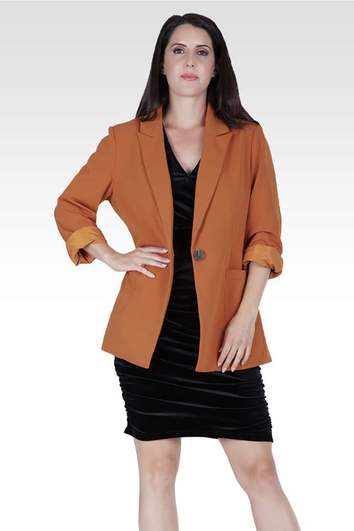 Dorothy Blazer Jacket - Dark Mustard