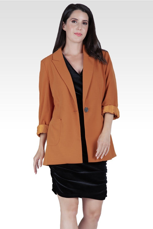 Dorothy Blazer Jacket - Dark Mustard