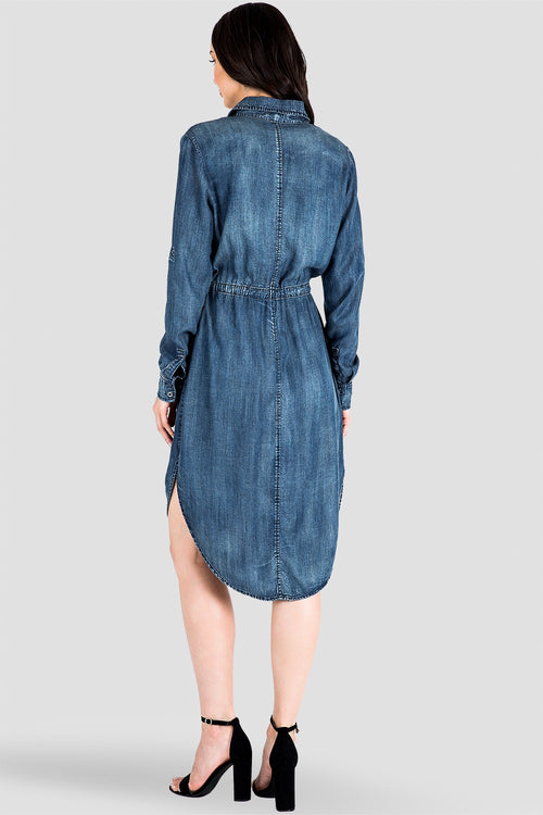 Standards & Practices Denim Tencel  Shirtdress