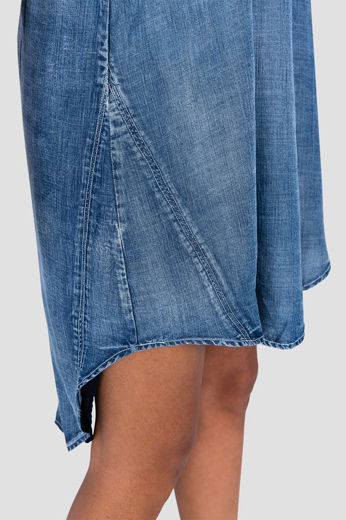 Denim Tencel Racerback  Dress