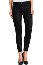 Harriet Herringbone Mid Rise Cigarette Skinny Ankle Jeans