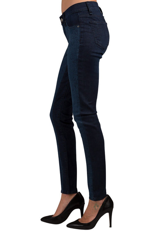 Patrisha Saucer Blue Floral Print Skinny Jeans