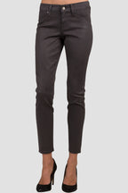 Hana Forest Dust Coated Cigarette Skinny Jeans