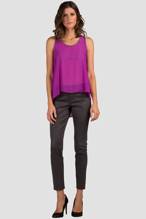 Hana Forest Dust Coated Cigarette Skinny Jeans