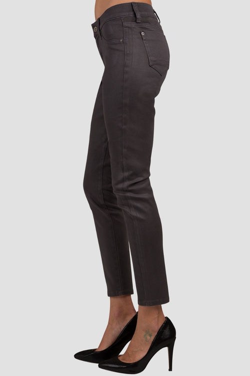 Hana Forest Dust Coated Cigarette Skinny Jeans