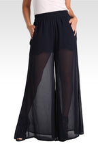 Women's Palazzo Pant In Navy