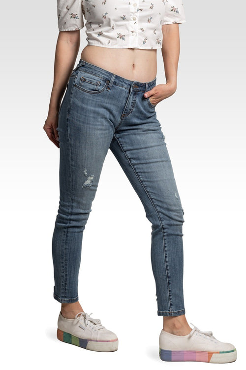 Isabel Women's Slight Ripped Skinny Jeans