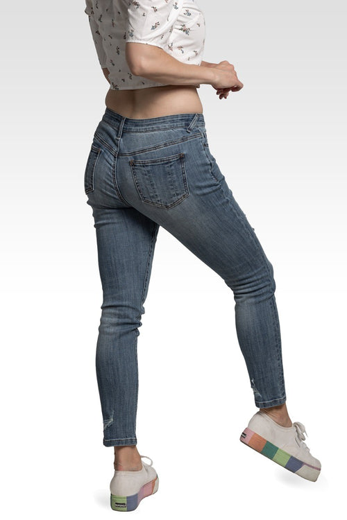 Isabel Women's Slight Ripped Skinny Jeans