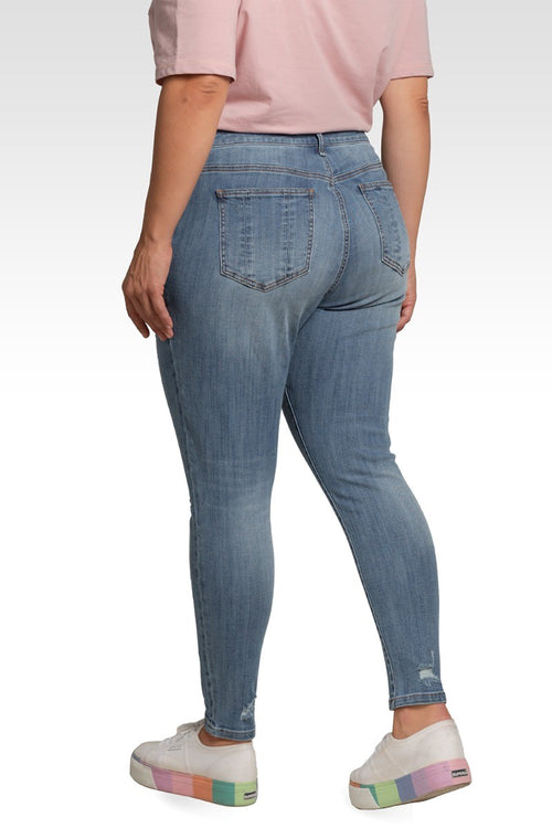 Isabel Women's Plus Slight Ripped Skinny Jeans