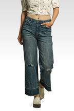 Mary High-Rise Cropped Wide Leg Jeans Released Hem