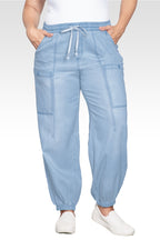 Keira Women's Plus Size Tencel Low-Slung Lounge Jeans-Dark