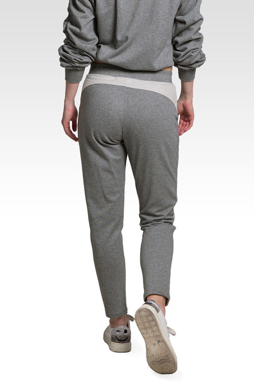 Meghan Women's French Terry Reverse Side Panel With Pockets Trouser Jogger