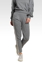 Meghan Women's French Terry Reverse Side Panel With Pockets Trouser Jogger