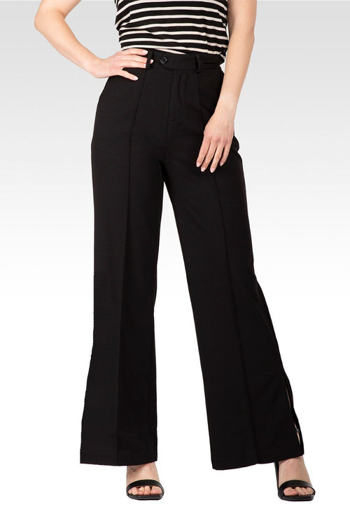 Kai Women's Flared High Waist Trouser Pants