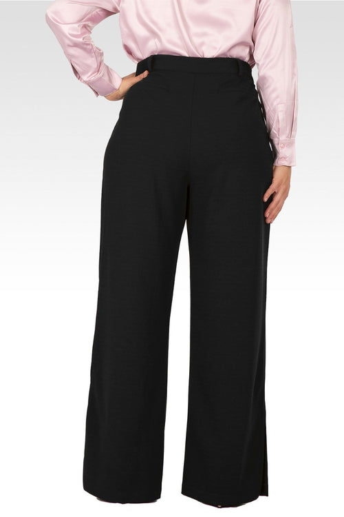 Kai Women's Flared High Waist Trouser Plus Size Pants