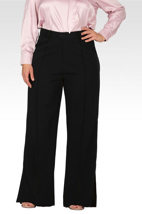 Kai Women's Flared High Waist Trouser Plus Size Pants