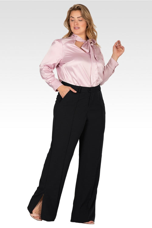 Kai Women's Flared High Waist Trouser Plus Size Pants