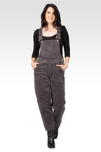 Harper Women's Corduroy Casual Overall - Charcoal