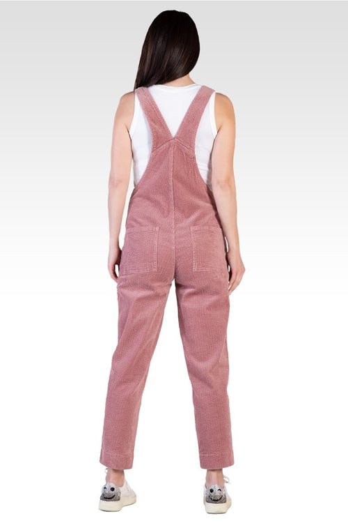 Harper Women's Corduroy Casual Overall - Mauve