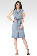 Athena Women's Trench Silhouette Midi Dress