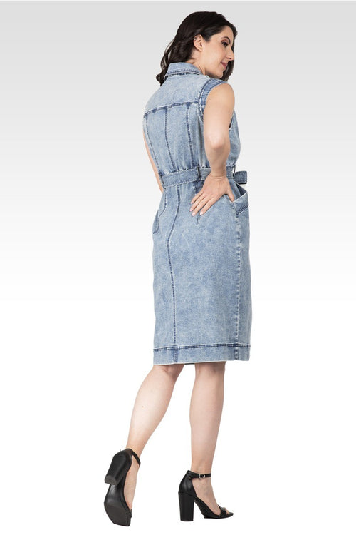 Athena Women's Trench Silhouette Midi Dress