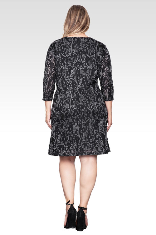 Esme Women's Plus Size Floral Crochet Mini Dress