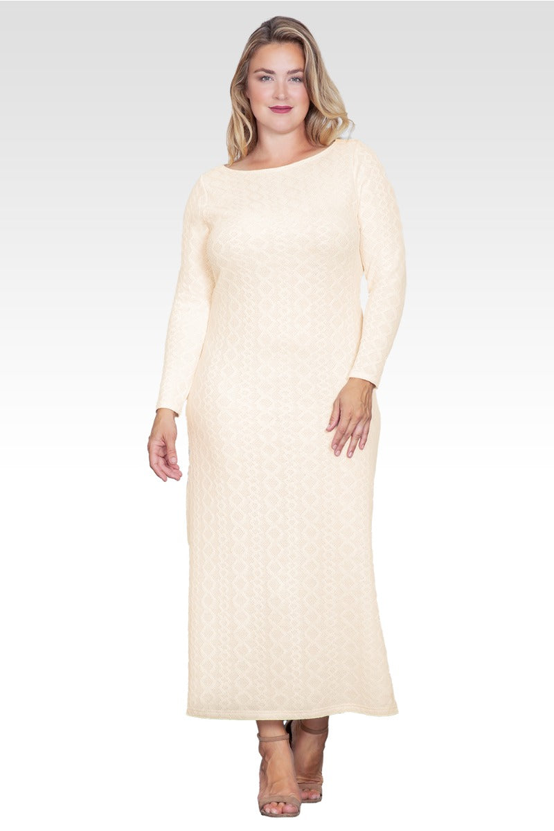 white christmas dresses Novalee Flower Crochet Maxi Dress main image 1