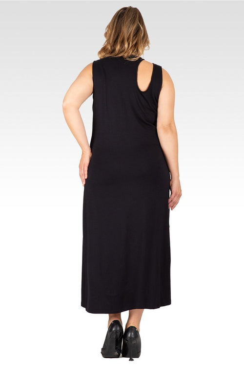 Aspen Women's Edgy Maxi Plus Size Dress