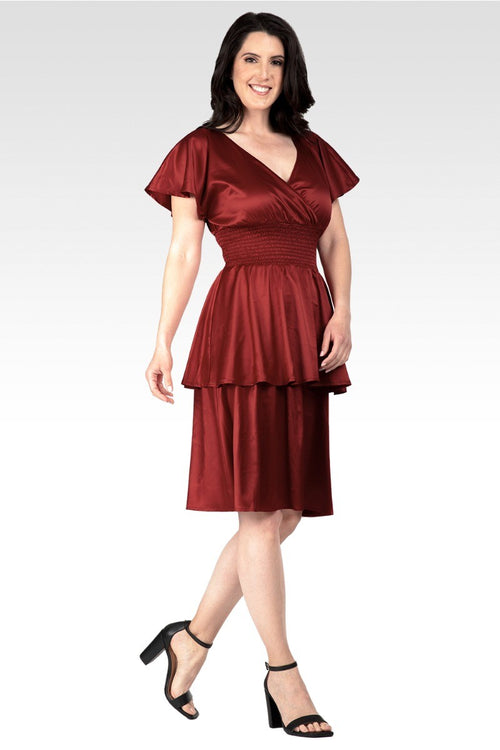 Rouge Women's Iconic Satin Midi Dress