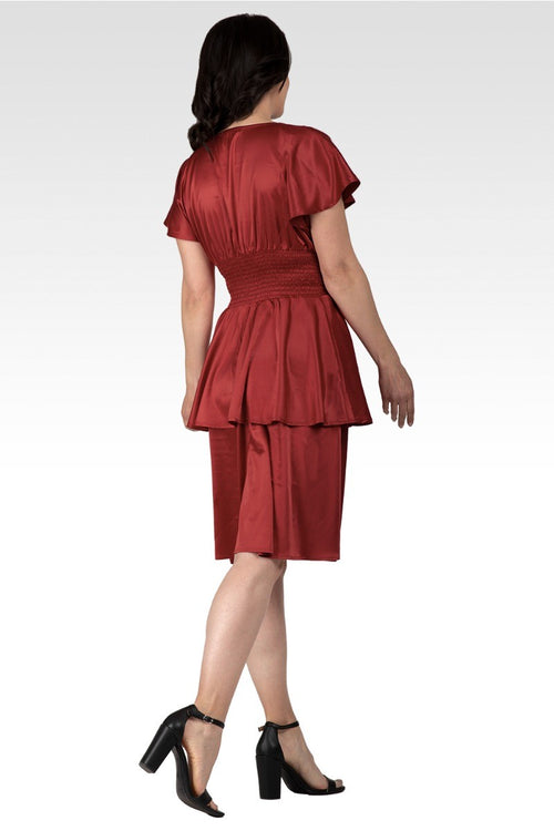 Rouge Women's Iconic Satin Midi Dress