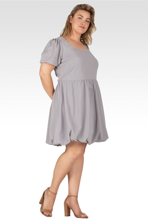 Zenith Women's Plus Size Balloon Skirt Mini Dress