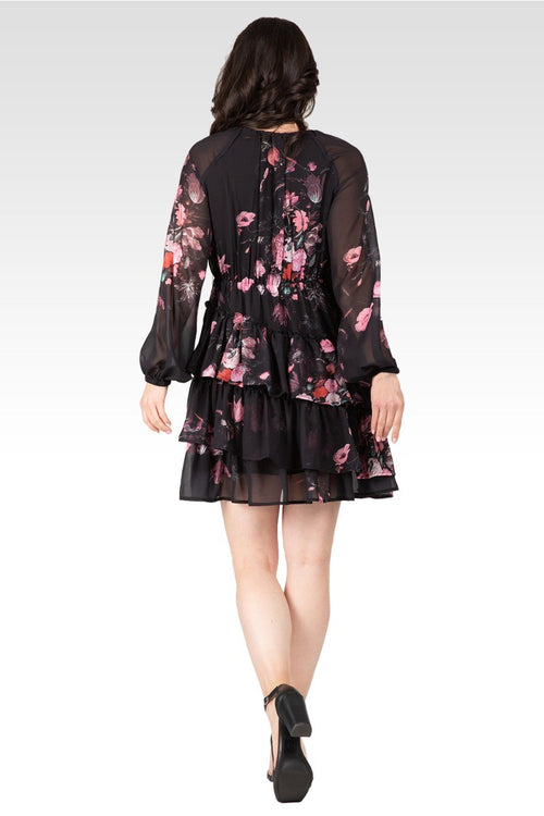 Miranda Women's Mini Floral Printed Swing Dress