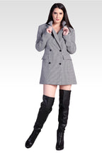 Ila Women's Houndstooth Double-Breasted Blazer Mini Dress