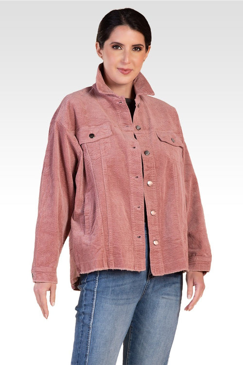Jane Women's Corduroy Jacket - Mauve