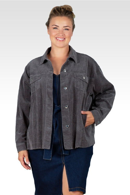 Jane Women's Plus Size Corduroy Jacket