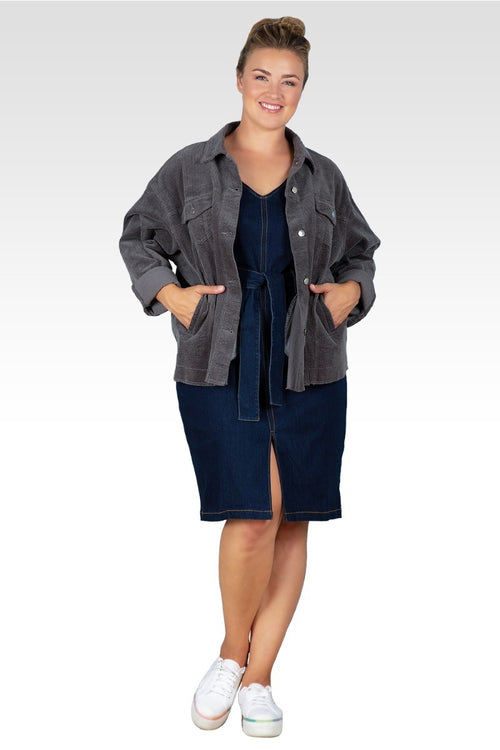 Jane Women's Plus Size Corduroy Jacket