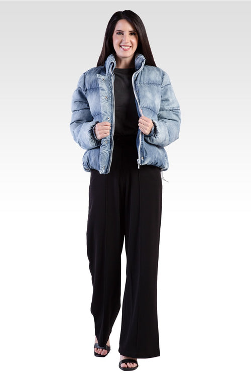 Polaris Women's Indigo Tencel Puffer Jacket