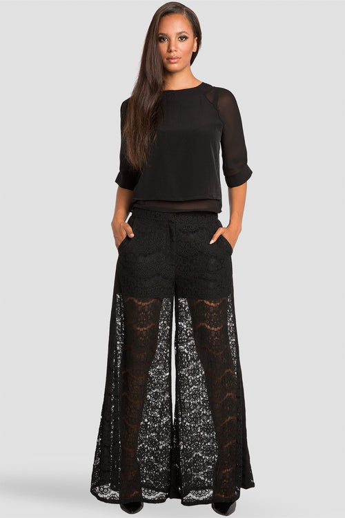 Milla Black Crop Top