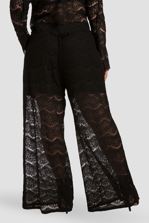 black lace palazzo pants