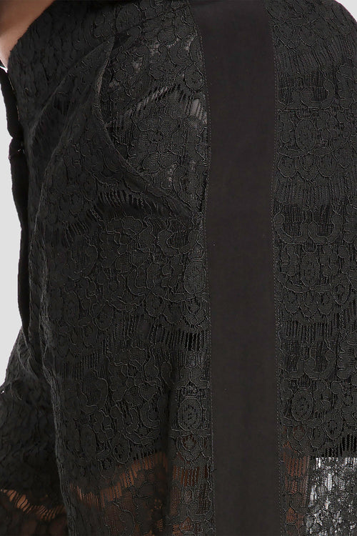 plus size black lace palazzo pants