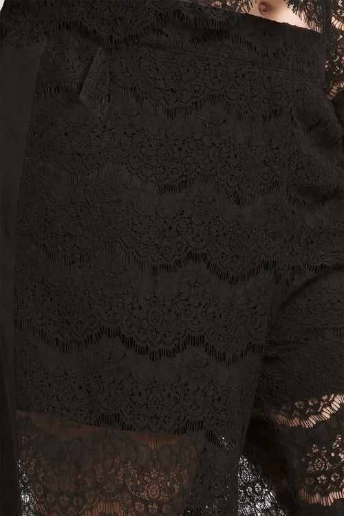 plus size black peekaboo palazzo pants