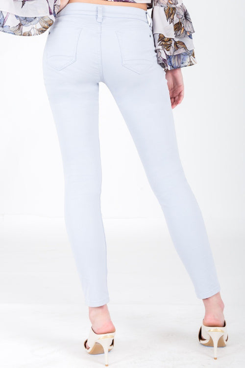 Hi Wire Arctic Ice 29'' Capri Faux Front Skinny Jeans