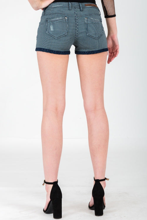 Chatanooga Dirt Road Stripe Denim Shorts
