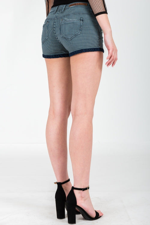 Chatanooga Dirt Road Stripe Denim Shorts