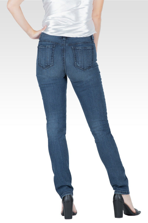 Dash Blau2 Faux Front Skinny Jeans