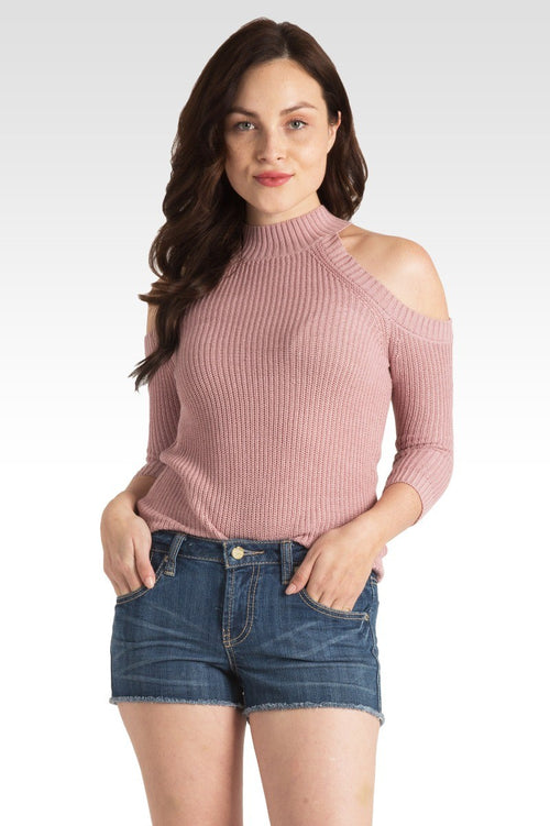 Trash Banging Blue Raw Edge Denim Shorts