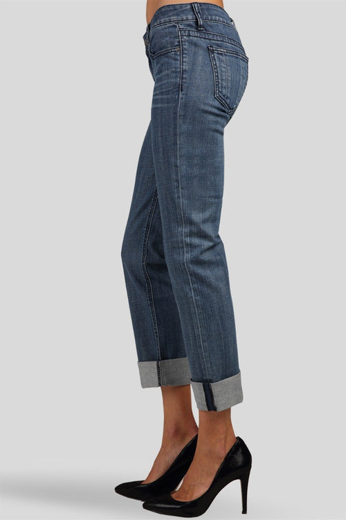 X-Boyfriend Citizen Blue Boy Fit Midrise Rolled Jeans