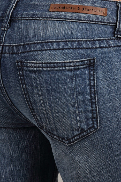 X-Boyfriend Blau Boy Fit Midrise Rolled Jeans