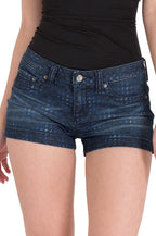Bowtie Printed Fast Blast Denim Shorts