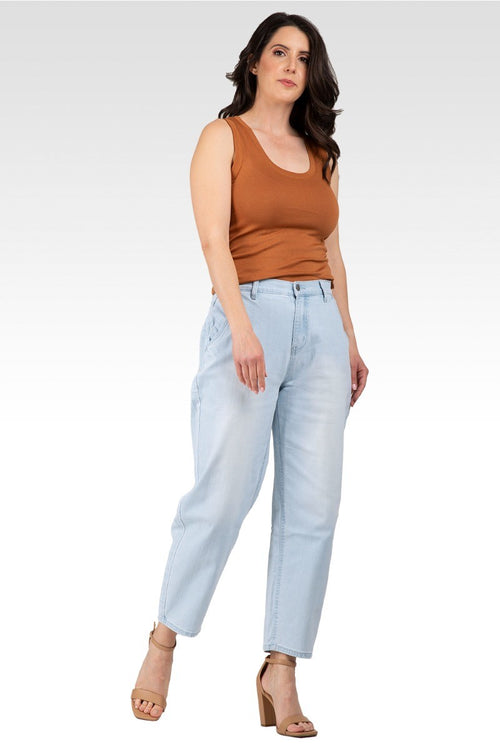 Harlow High Rise Easy Fit Cropped Jeans